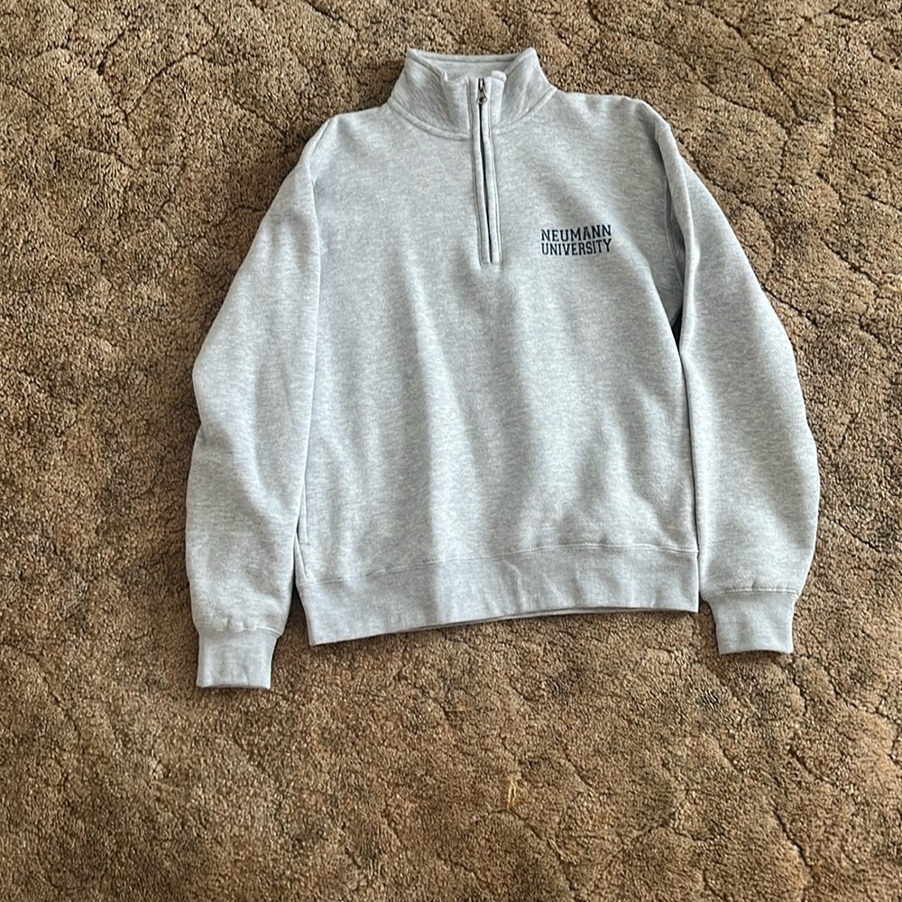 Gray Newman University Big Cotton crewneck sweatshirt size S